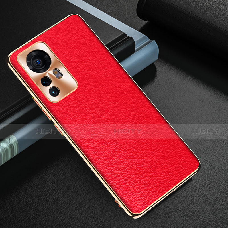 Funda Lujo Cuero Carcasa S07 para Xiaomi Mi 12 5G Rojo