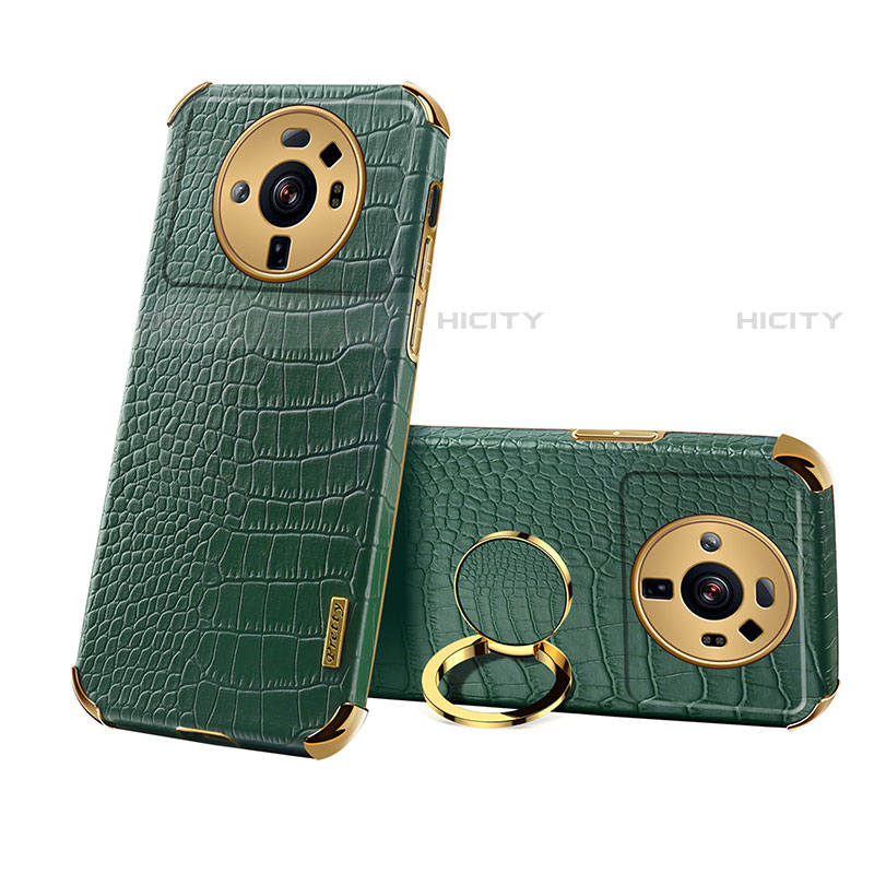 Funda Lujo Cuero Carcasa S07 para Xiaomi Mi 12S Ultra 5G Verde