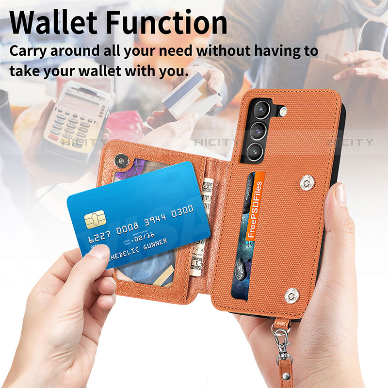 Funda Lujo Cuero Carcasa S08D para Samsung Galaxy S21 Plus 5G