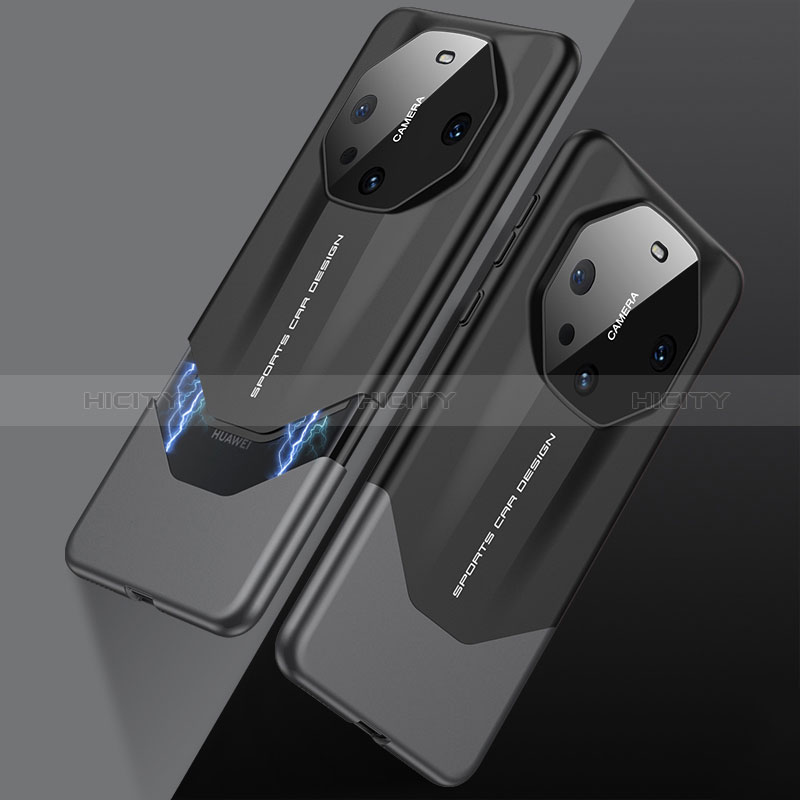 Funda Lujo Cuero Carcasa S09 para Huawei Mate 60 Negro