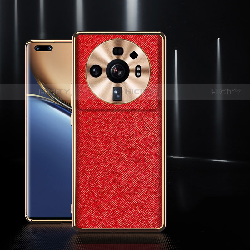 Funda Lujo Cuero Carcasa S10 para Xiaomi Mi 12S Ultra 5G Rojo