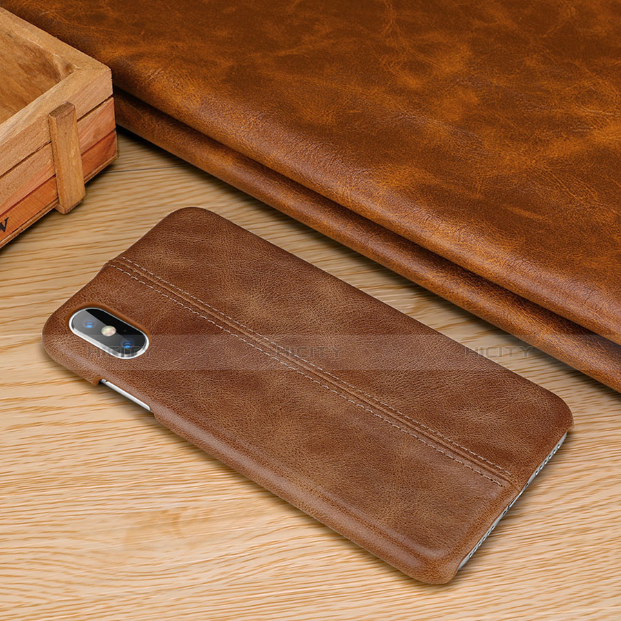 Funda Lujo Cuero Carcasa S11 para Apple iPhone Xs Max