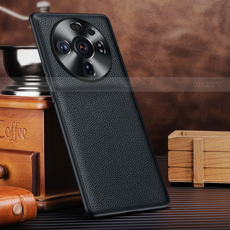 Funda Lujo Cuero Carcasa S12 para Xiaomi Mi 12 Ultra 5G Negro