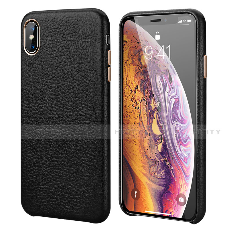 Funda Lujo Cuero Carcasa S14 para Apple iPhone X