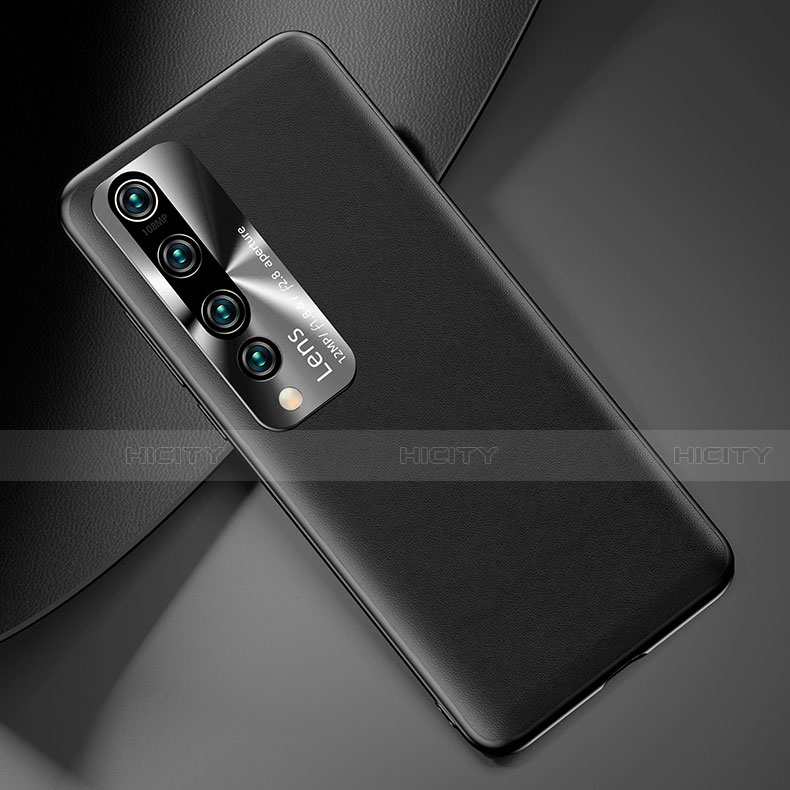 Funda Lujo Cuero Carcasa T01 para Xiaomi Mi 10 Negro