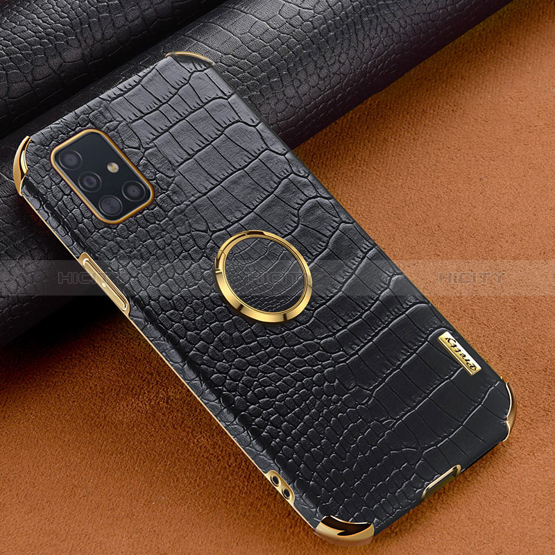 Funda Lujo Cuero Carcasa XD1 para Samsung Galaxy A51 5G Negro
