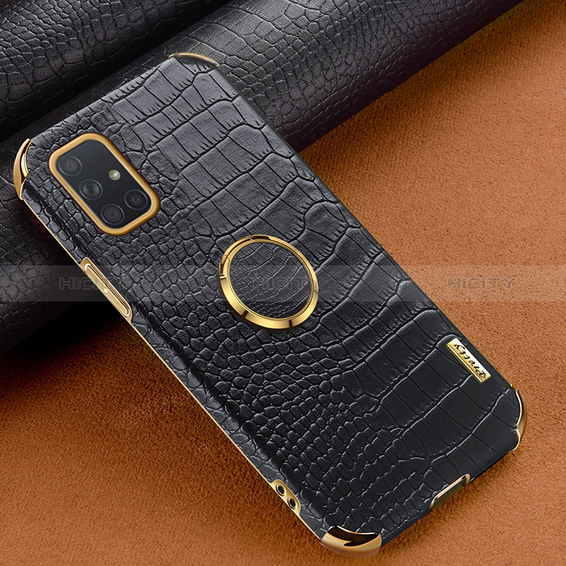 Funda Lujo Cuero Carcasa XD1 para Samsung Galaxy A71 5G Negro