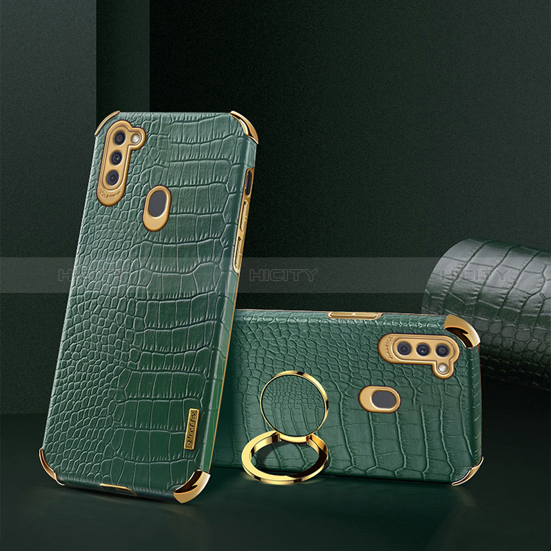 Funda Lujo Cuero Carcasa XD1 para Samsung Galaxy M11 Verde