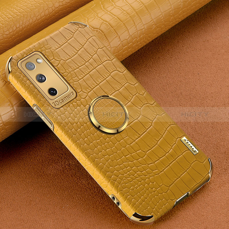 Funda Lujo Cuero Carcasa XD1 para Samsung Galaxy S20 FE (2022) 5G Amarillo