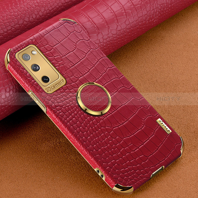 Funda Lujo Cuero Carcasa XD1 para Samsung Galaxy S20 FE (2022) 5G Rojo