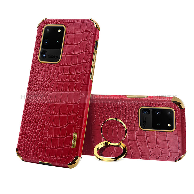 Funda Lujo Cuero Carcasa XD1 para Samsung Galaxy S20 Ultra 5G Rojo
