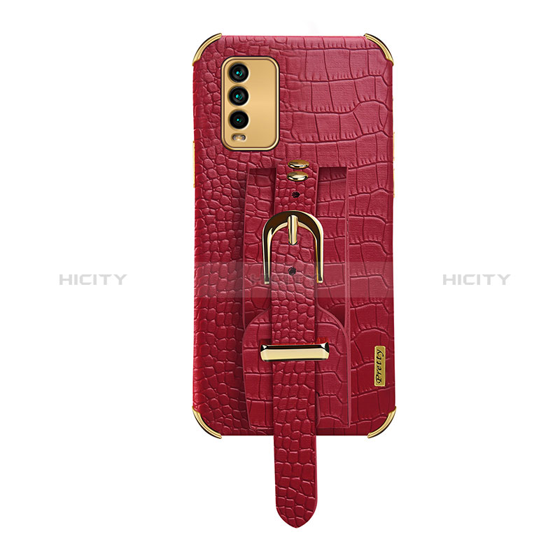 Funda Lujo Cuero Carcasa XD1 para Xiaomi Redmi 9T 4G Rojo