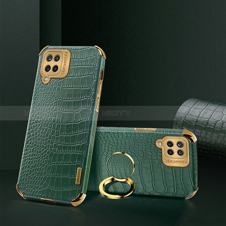 Funda Lujo Cuero Carcasa XD2 para Samsung Galaxy A12 Nacho Verde