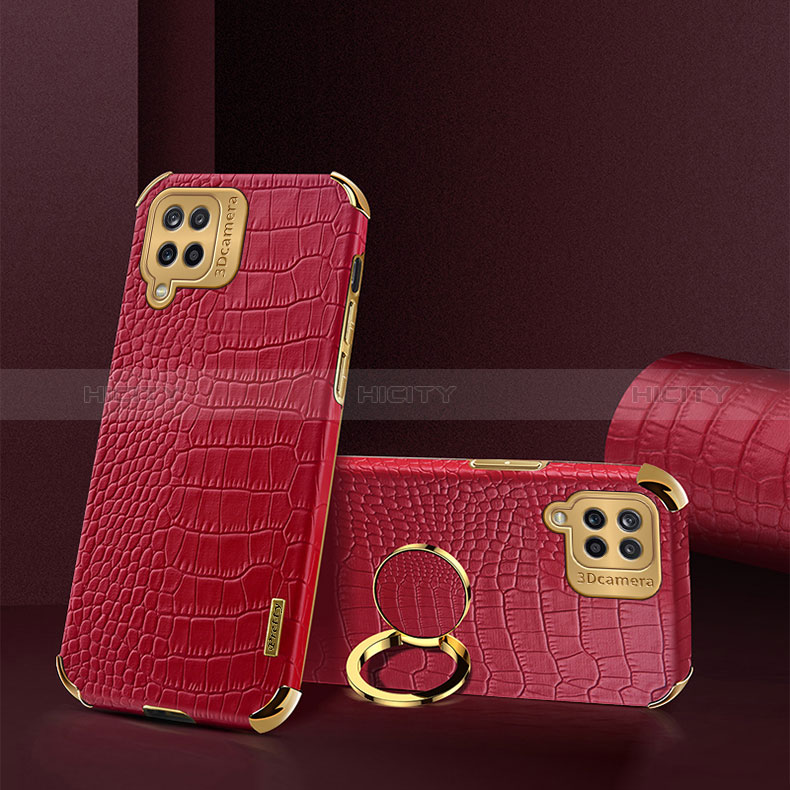 Funda Lujo Cuero Carcasa XD2 para Samsung Galaxy A12 Rojo