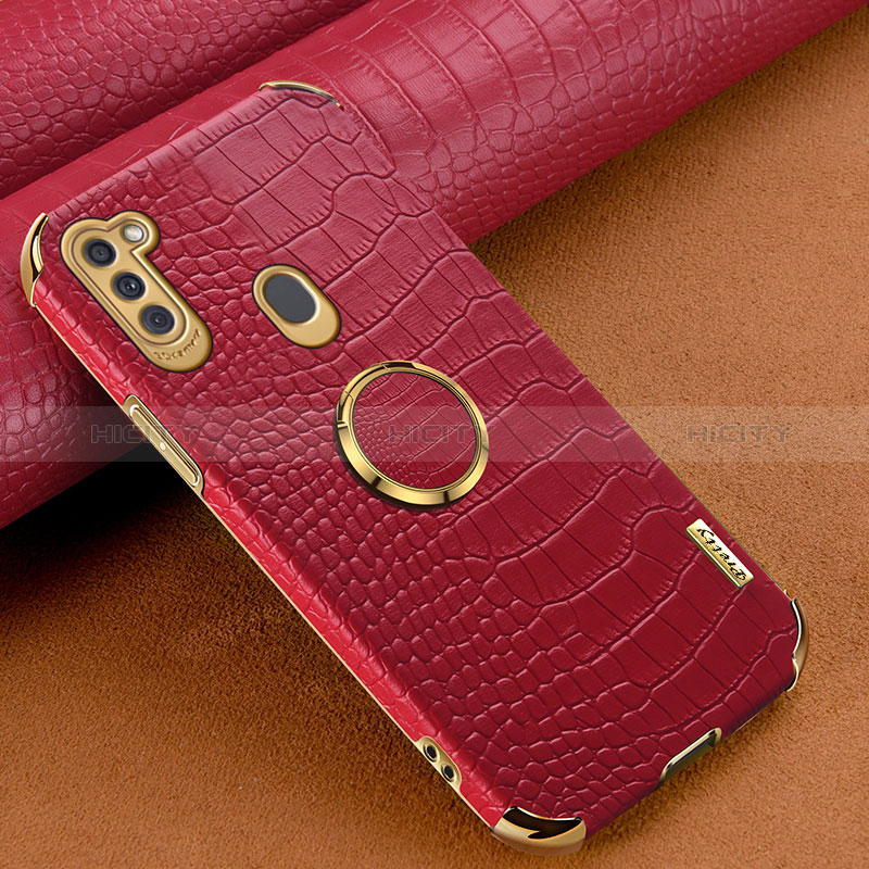 Funda Lujo Cuero Carcasa XD2 para Samsung Galaxy M11 Rojo