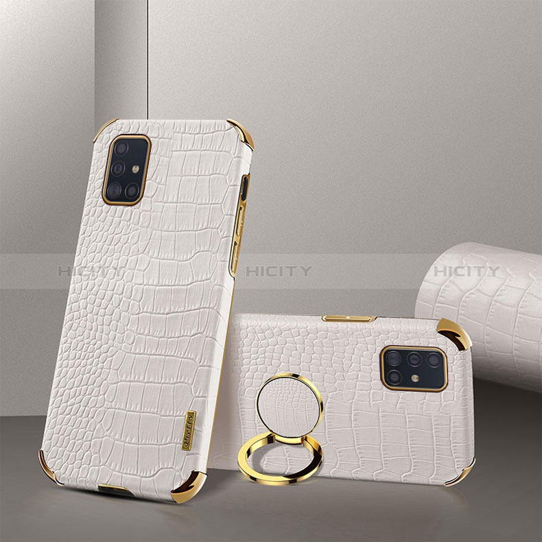 Funda Lujo Cuero Carcasa XD2 para Samsung Galaxy M40S Blanco