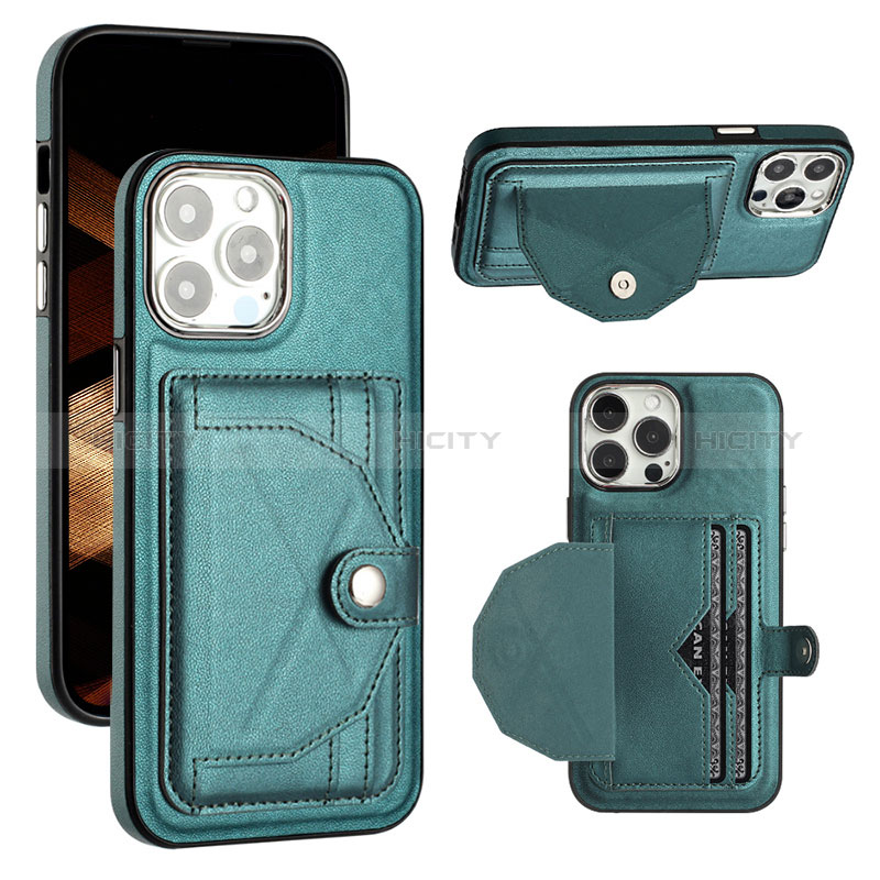 Funda Lujo Cuero Carcasa Y01B para Apple iPhone 13 Pro Max