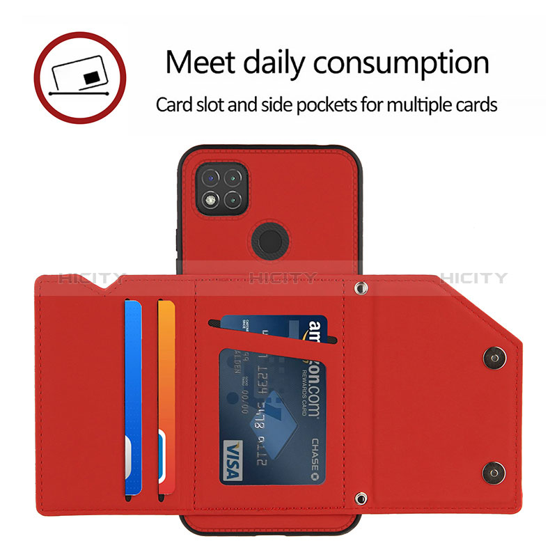 Funda Lujo Cuero Carcasa Y01B para Xiaomi Redmi 9C NFC