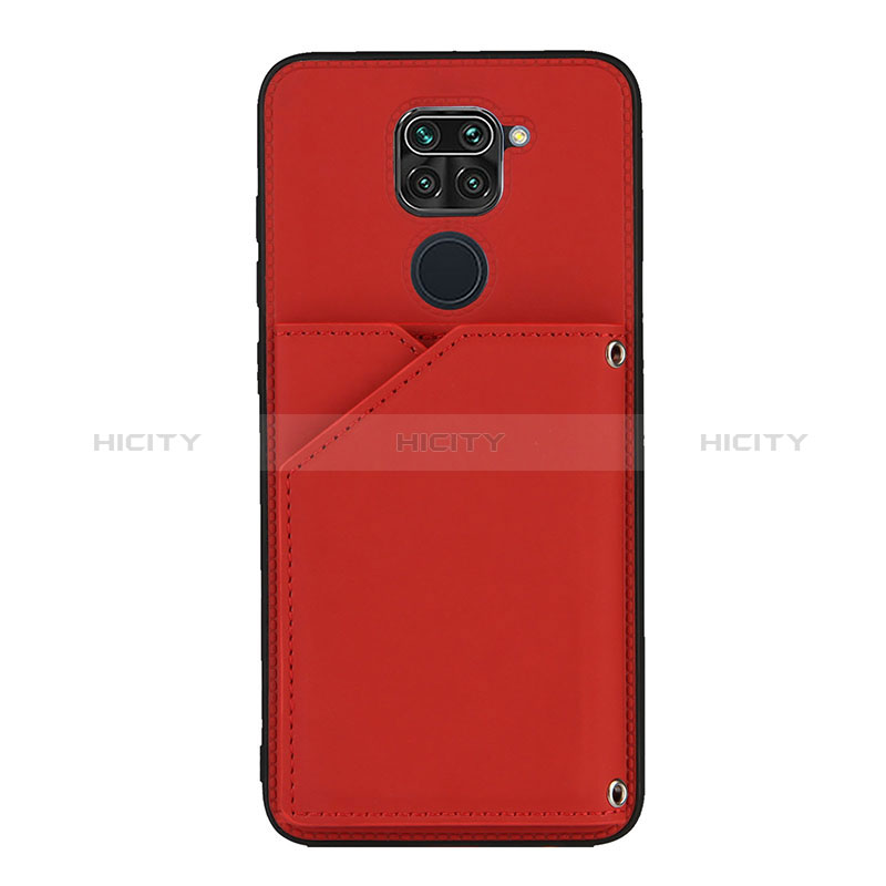 Funda Lujo Cuero Carcasa Y01B para Xiaomi Redmi Note 9 Rojo
