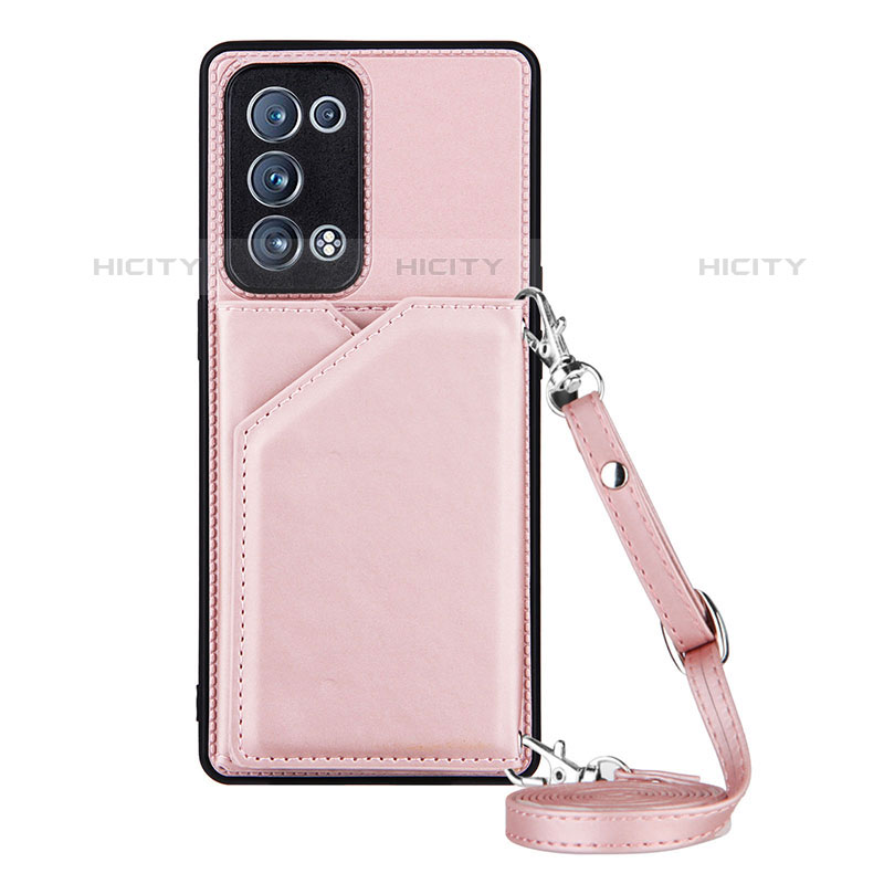 Funda Lujo Cuero Carcasa Y02B para Oppo Reno6 Pro 5G