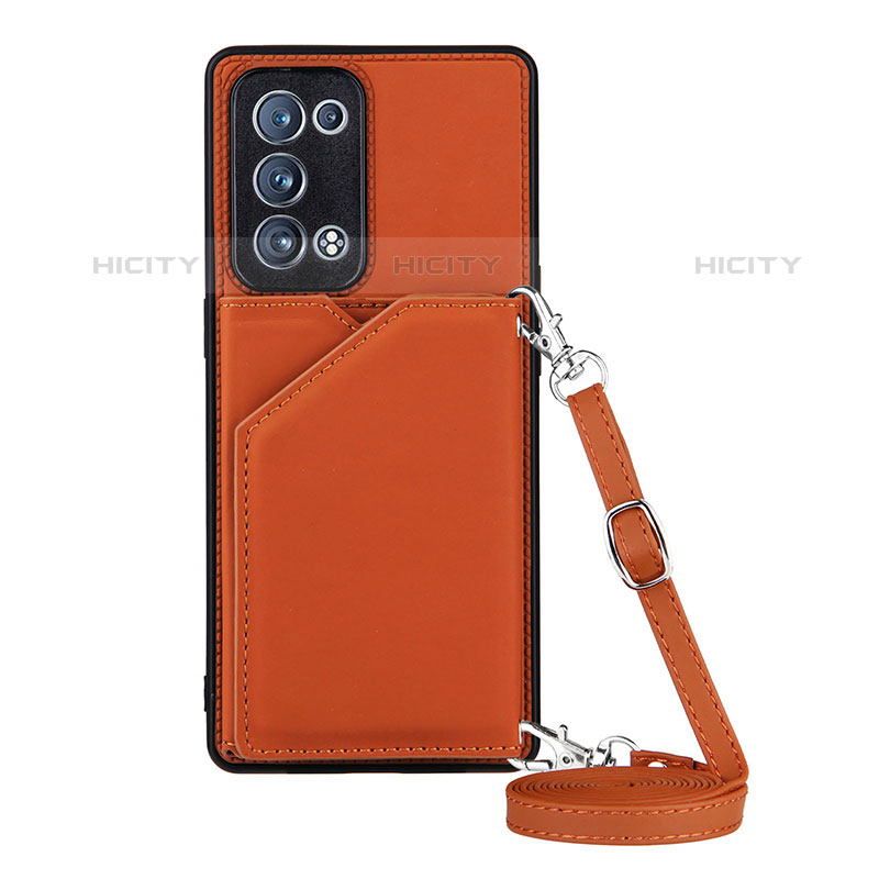 Funda Lujo Cuero Carcasa Y02B para Oppo Reno6 Pro 5G