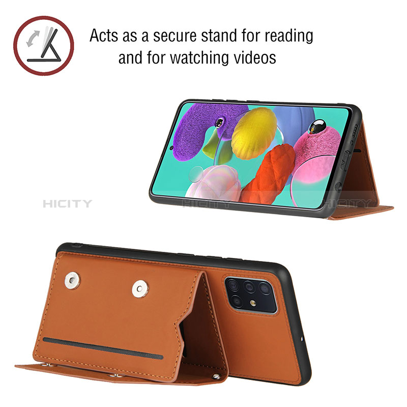 Funda Lujo Cuero Carcasa Y02B para Samsung Galaxy A51 5G