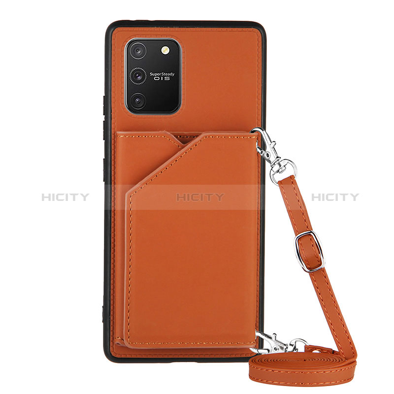 Funda Lujo Cuero Carcasa Y02B para Samsung Galaxy M80S Marron