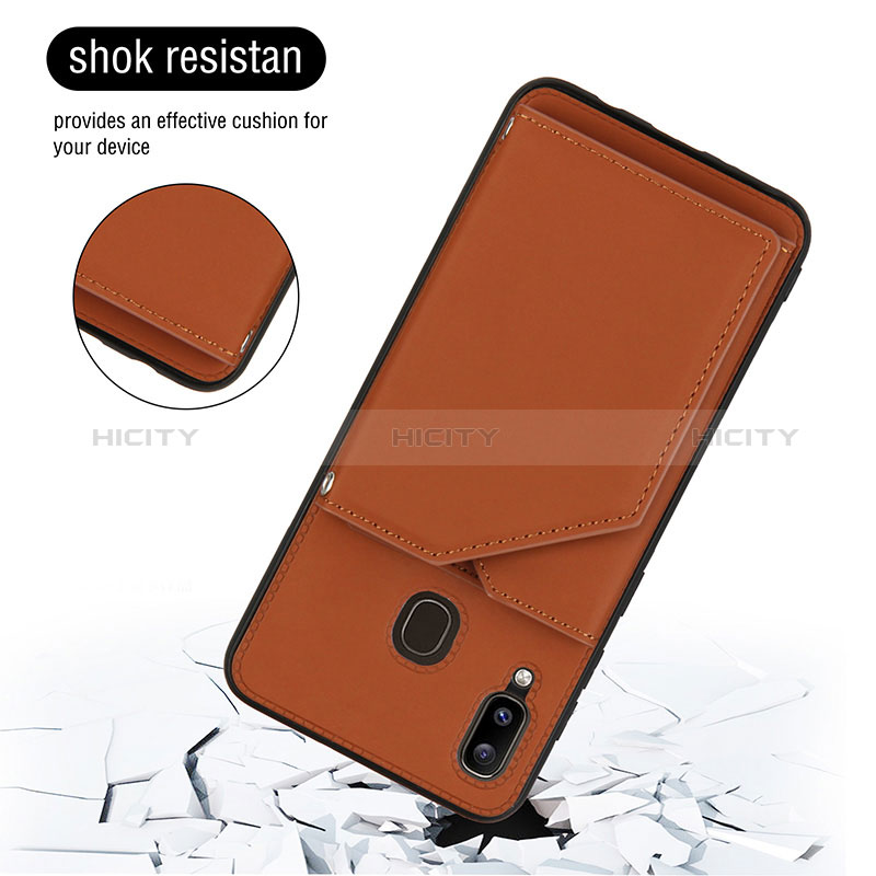 Funda Lujo Cuero Carcasa Y03B para Samsung Galaxy A20