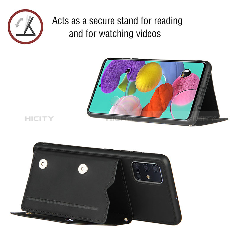 Funda Lujo Cuero Carcasa Y04B para Samsung Galaxy A51 5G