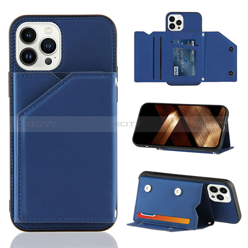 Funda Lujo Cuero Carcasa Y05B para Apple iPhone 13 Pro Max