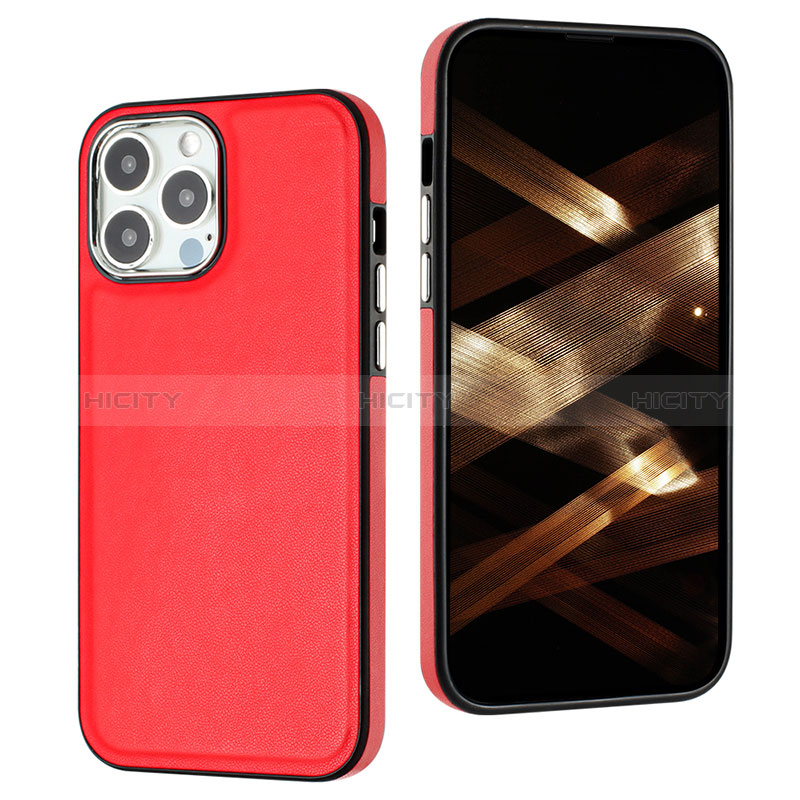 Funda Lujo Cuero Carcasa Y07B para Apple iPhone 13 Pro