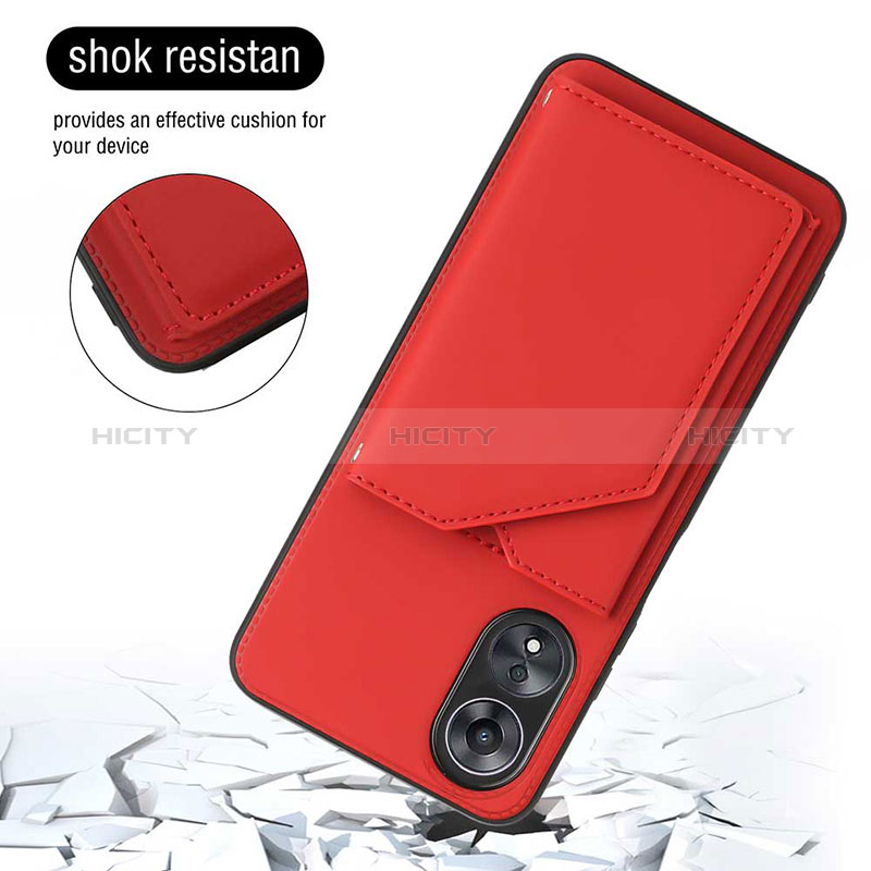 Funda Lujo Cuero Carcasa YB2 para Oppo A17