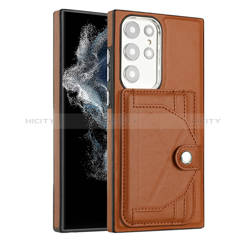 Funda Lujo Cuero Carcasa YB5 para Samsung Galaxy S22 Ultra 5G