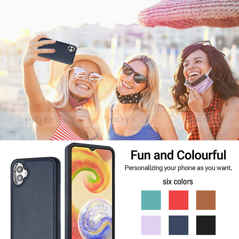 Funda Lujo Cuero Carcasa YB6 para Samsung Galaxy A04E