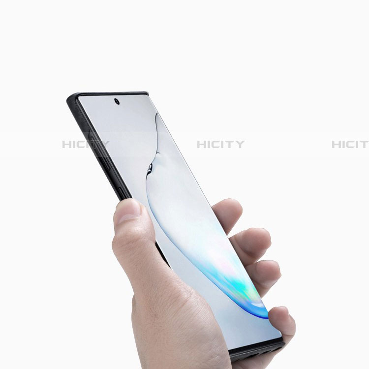 Funda Lujo Fibra de Carbon Carcasa Twill C01 para Samsung Galaxy Note 10 Plus 5G Negro