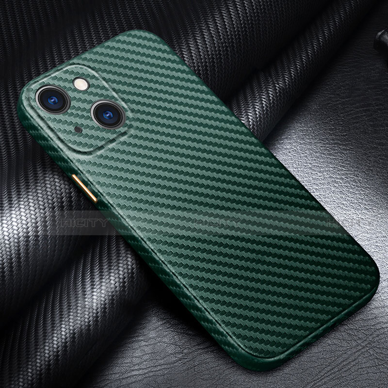 Funda Lujo Fibra de Carbon Carcasa Twill para Apple iPhone 13 Mini