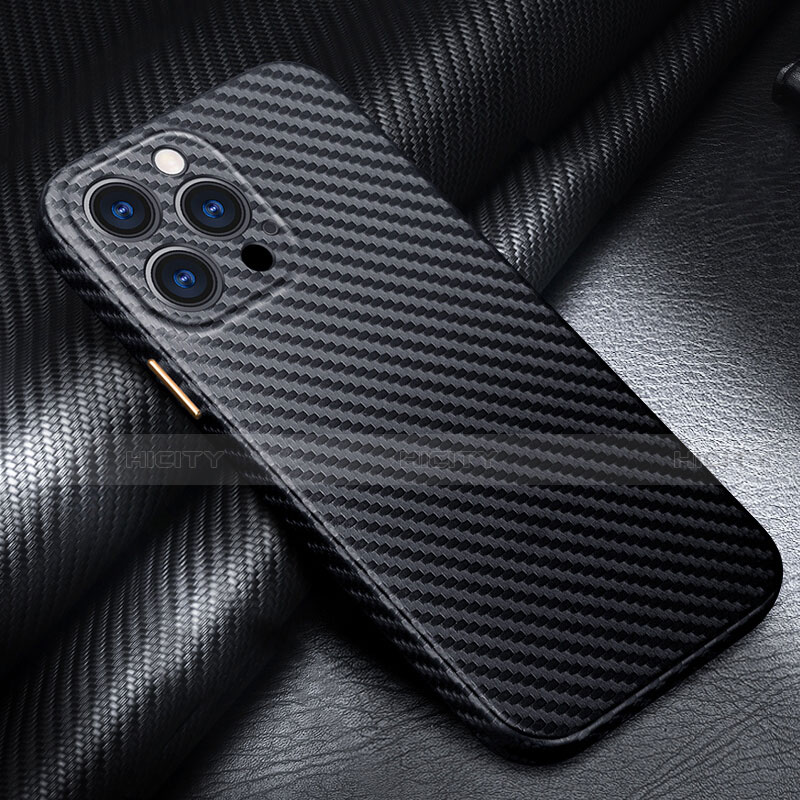 Funda Lujo Fibra de Carbon Carcasa Twill para Apple iPhone 13 Pro Max