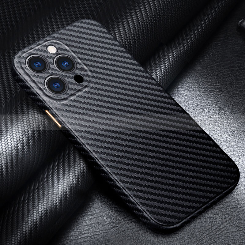 Funda Lujo Fibra de Carbon Carcasa Twill para Apple iPhone 14 Pro