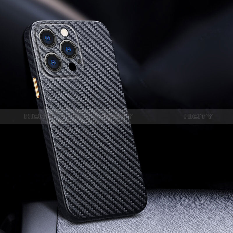 Funda Lujo Fibra de Carbon Carcasa Twill para Apple iPhone 14 Pro