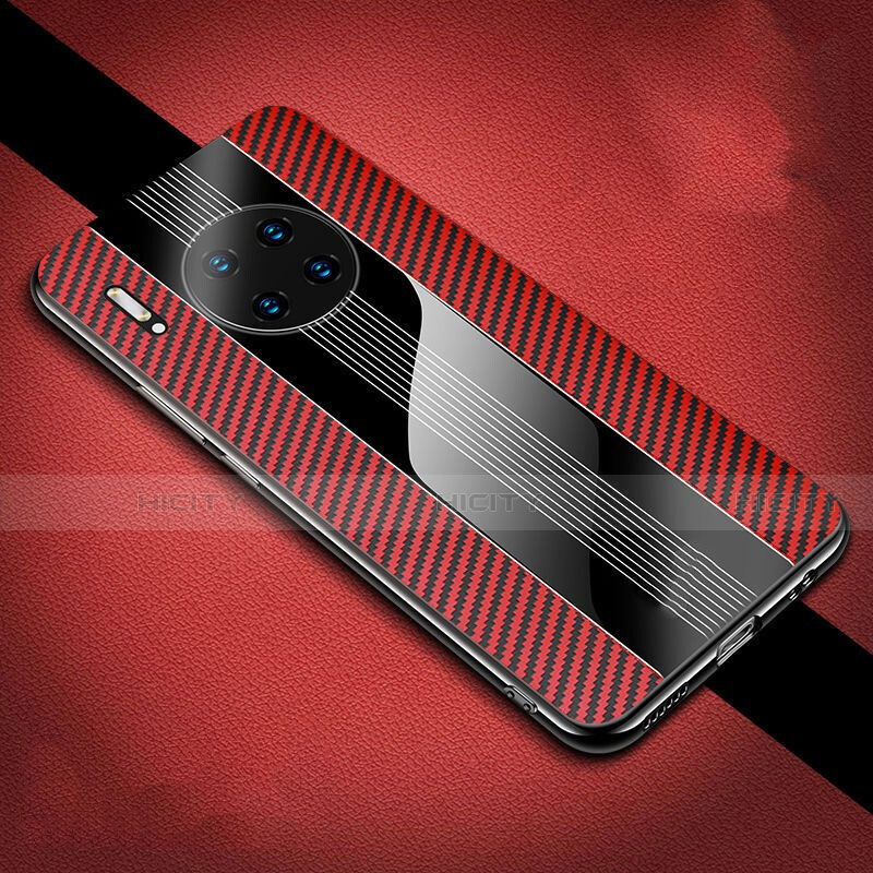 Funda Lujo Fibra de Carbon Carcasa Twill T01 para Huawei Mate 30 Pro 5G