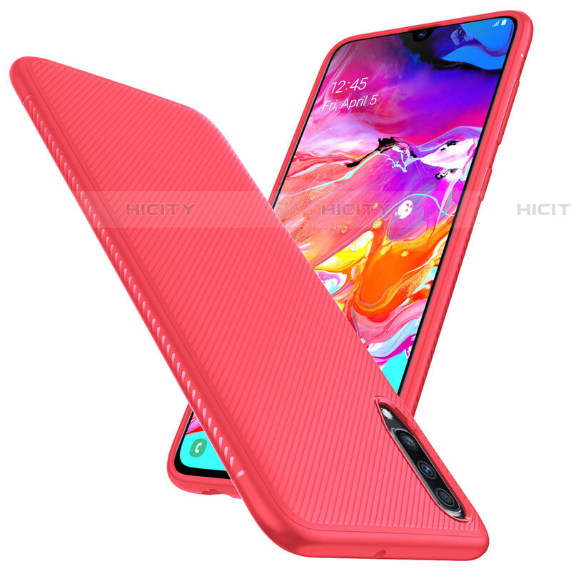 Funda Lujo Fibra de Carbon Carcasa Twill T02 para Samsung Galaxy A70