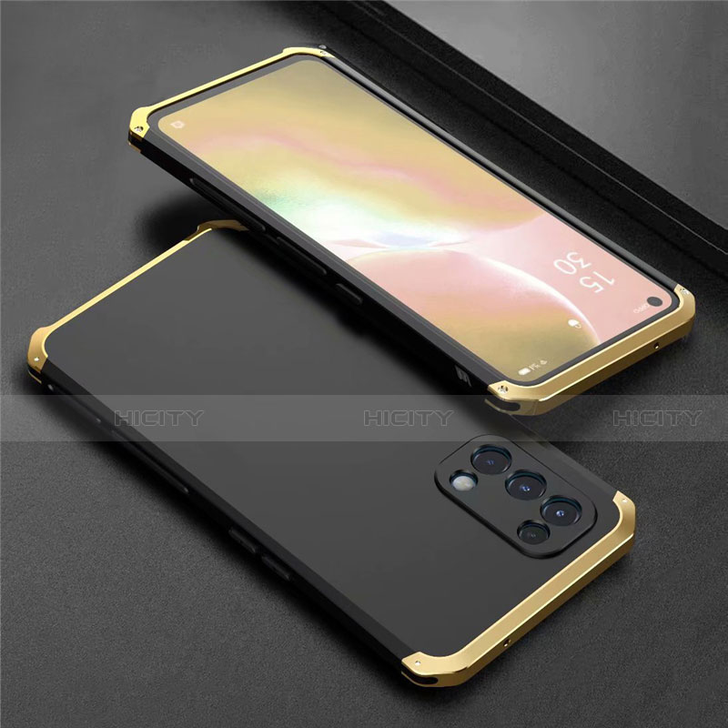 Funda Lujo Marco de Aluminio Carcasa 360 Grados M02 para Oppo Find X3 Lite 5G