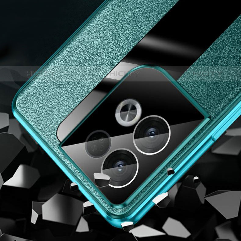 Funda Lujo Marco de Aluminio Carcasa 360 Grados P01 para Oppo Reno8 Pro 5G