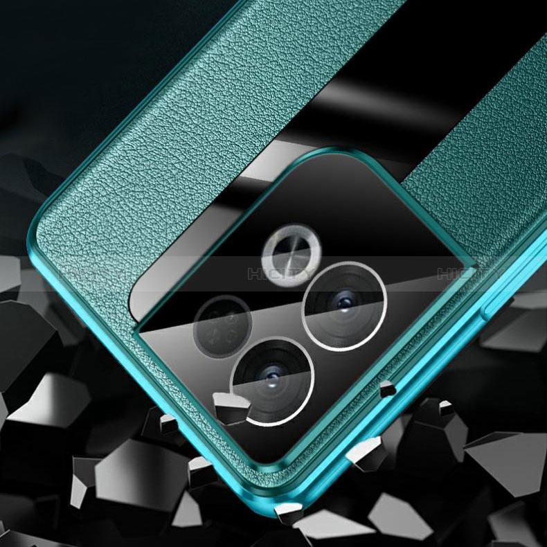 Funda Lujo Marco de Aluminio Carcasa 360 Grados P01 para Oppo Reno9 Pro+ Plus 5G