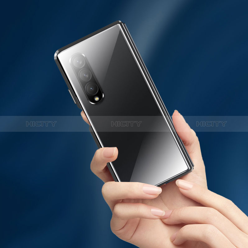 Funda Lujo Marco de Aluminio Carcasa 360 Grados P01 para Samsung Galaxy Z Fold3 5G