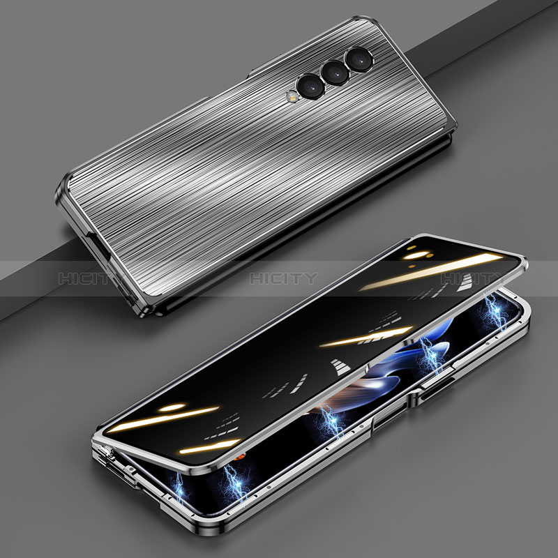 Funda Lujo Marco de Aluminio Carcasa 360 Grados P01 para Samsung Galaxy Z Fold3 5G