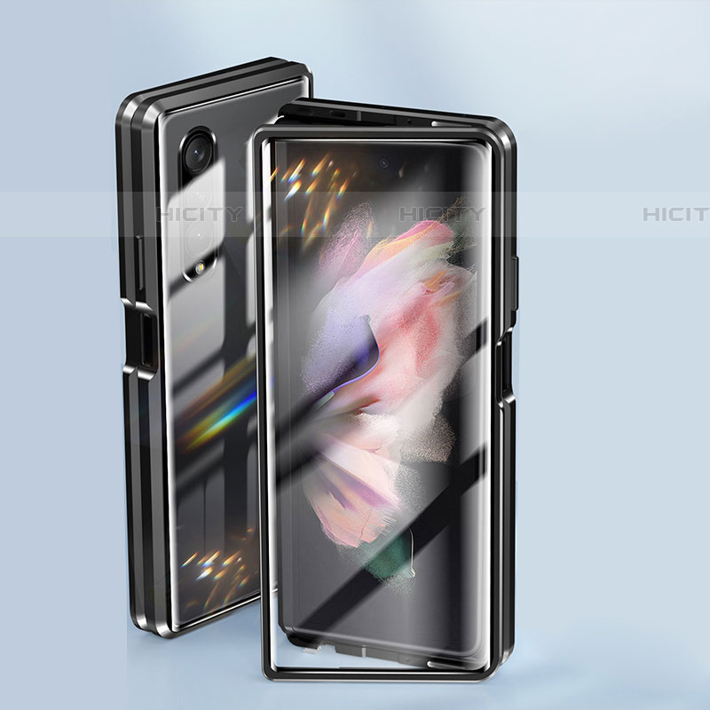 Funda Lujo Marco de Aluminio Carcasa 360 Grados P01 para Samsung Galaxy Z Fold4 5G