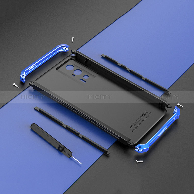 Funda Lujo Marco de Aluminio Carcasa 360 Grados P01 para Xiaomi Poco F5 Pro 5G