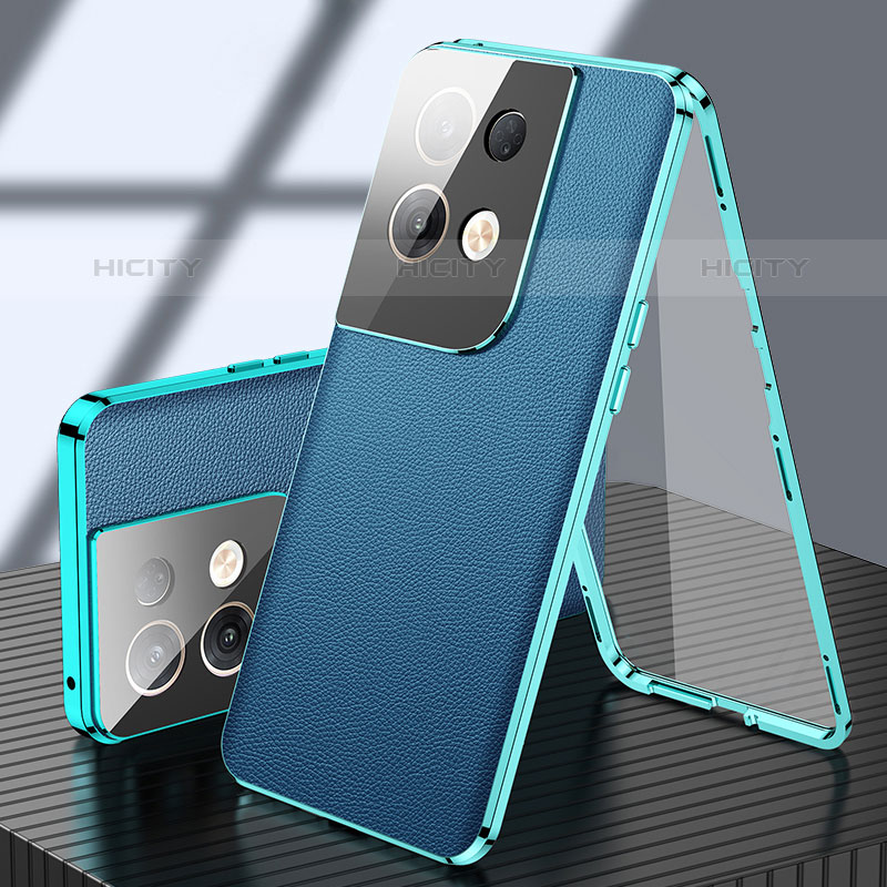 Funda Lujo Marco de Aluminio Carcasa 360 Grados P02 para Oppo Reno8 Pro 5G