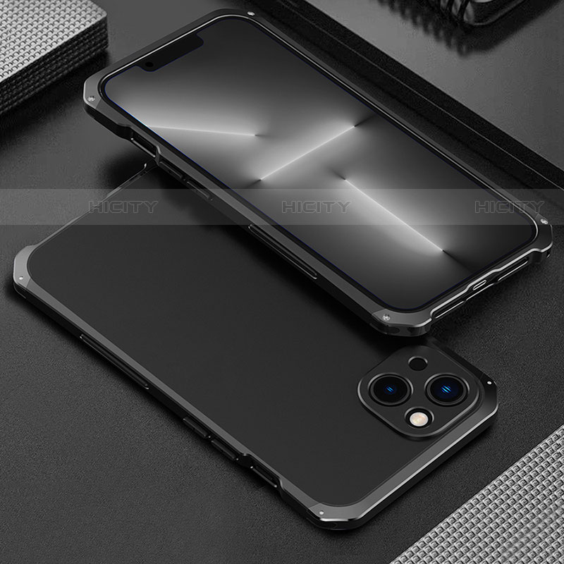 Funda Lujo Marco de Aluminio Carcasa 360 Grados para Apple iPhone 13 Mini